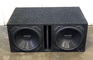 Vintage Kenwood eXcelon Dual Subwoofer Ported Enclosure Speaker Box