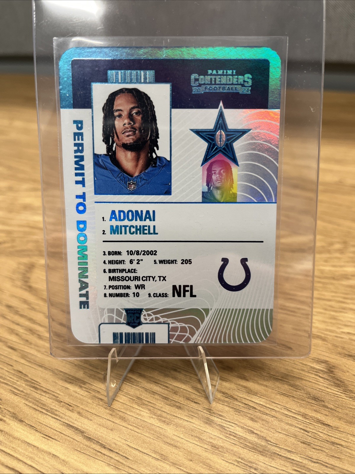 2024 Panini Contenders - Adonai Mitchell Permit To Dominate