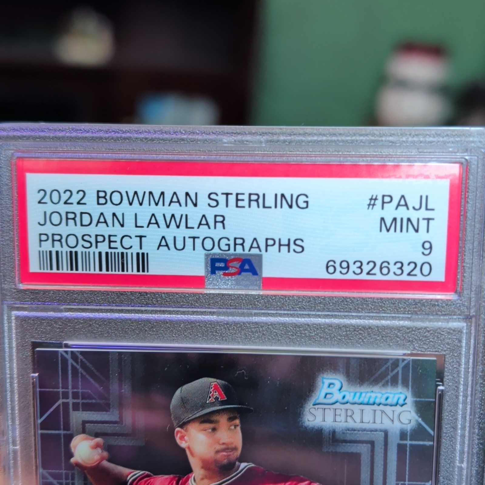 Topps 2022 Jordan Lawlar Auto PSA Lot 2 Bowman Sterling/Platinum PAJL TOP72 view 4