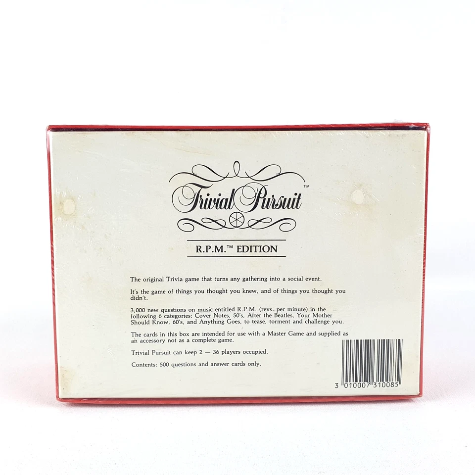 Trivial Pursuit RPM Edition Volume 1 Music Questions Cards Trivia Expansion Set - Image 2 of 4