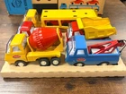Vintage Tiny Tonka 5 Piece Truck Set JCPenney w/ Box Cement Tow Dump Carrier