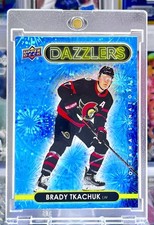 2022 Upper Deck Brady Tkachuk - Blue Holo Insert - Ottowa Senators