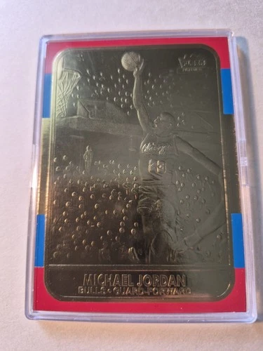 michael jordan 1997 fleer 23kt gold card MINT