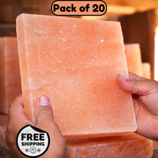 Himalayan Pink Salt Cooking Plate 8x8x1  BBQ Grill Slab Salt Block - Pack of 20