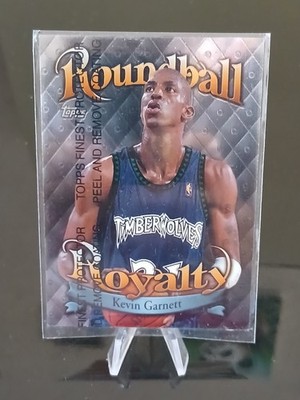1998-99 Topps FINEST Basketball KEVIN GARNETT Roundball Royalty INSERT R2 Wolves