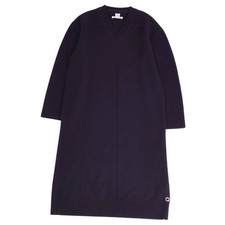 Hermes Knit Sweater Dress Serie Cashmere 100 Plain Top Womens 36 Used MOLO-0