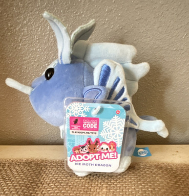 Jazwares Adopt Me! Ice Moth Dragon Plush Christmas Exclusive Virtual Code