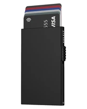 Minimalist Credit Card Holder Pop Up Cards RFID Protection Slim Metal Wallet