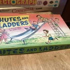 RARE Vintage 1956 CHUTES and LADDERS Board Game No 4600 Milton Bradley Complete