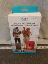 Belle On The Go Car Seat Gate Check Bag Red Travel Cover Airline Universal Fit