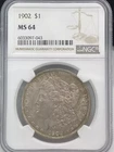 1902 P Morgan Silver Dollar NGC MS-64