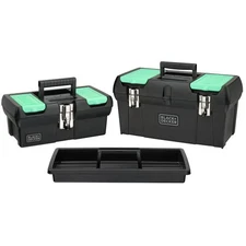 BLACK+DECKER Reviva Toolbox Bundle, Tool Storage Organizer - REVST19129FF