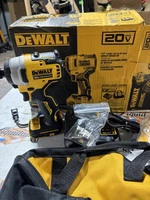 DEWALT ATOMIC 20V MAX Brushless 1/4" Impact Driver Kit 2.0Ah Battery,Charger&Bag