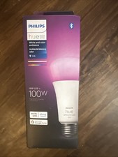 Philips Hue Smart 100W A21 LED Bulb -White  Color Ambiance -E26 New Sealed