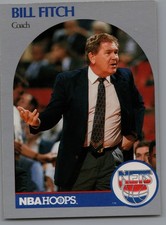 1990-91 NBA Hoops - Bill Fitch #321  Coach New Jersey Nets