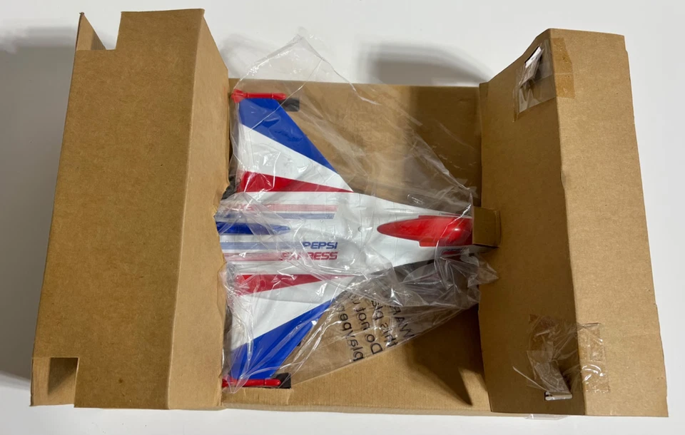 Lockheed F-16 Fighting Falcon Diecast Plane Bank Liberty Spec Cast 1994 - PEPSI - Image 4 of 4