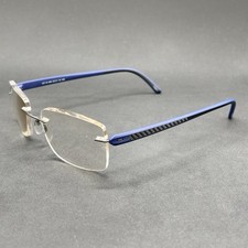 Silhouette 5371 6056 Rimless Eyeglasses Blue Periwinkle 21-145 Used