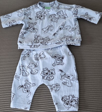 Disney Baby Lilo  Stitch 2 Piece Outfit Set Blue 0-3M Long Sleeve Shirt Pants