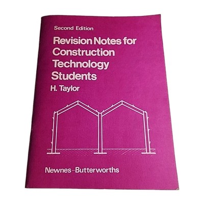 Revision Notes for Construction Technology Students Taylor 1975 Paperback Book