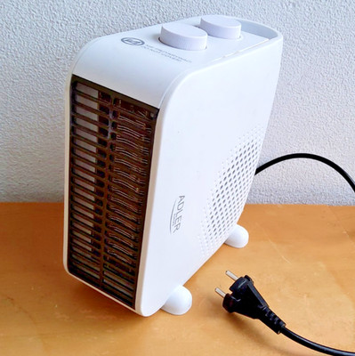 ADLER Ventilator, Heizlüfter mit Thermostat 2 Heizstufen max. 2000W       