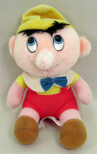 PINOCCHIO Plush Stuffed Doll Toy 7" Vintage 1985 Disney Animated Film Classic