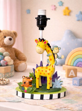 Fantasy Fields Jungle Safari Nursery Lamp Giraffe Monkey Tiger Multicolor Design