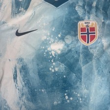 Seltenes Original Norwegen 2020/2021/2022 Auswärts Fußball Trikot Herren Medium