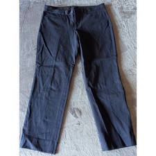 Banana Republic Sloan Crop Pants Mens 12 Navy Blue Pintuck Stretch Straight Leg
