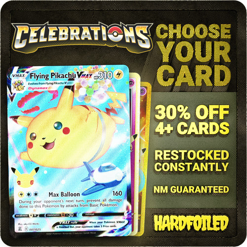Pokemon CELEBRATIONS 25th Anniversary Singles Choose Your Card Holo/V/VMAX NM