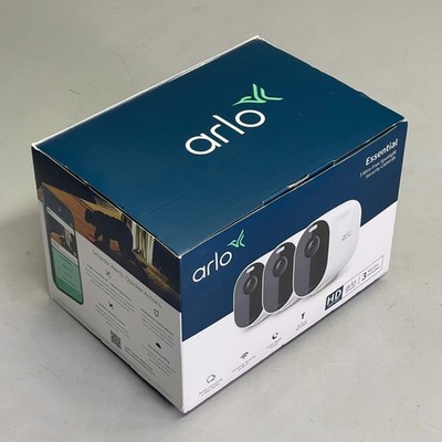 ARLO (3 PACK) Essential Wire-Free Spotlight Security Cameras 130° FOV White VMC2