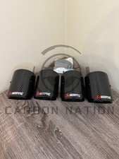 For 2015-2019 BMW F80 M3 F82 M4 F87 M2 Carbon Fiber Akrapovic Exhaust Tip 4PC