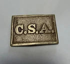 CSA Virginia Style Solid Brass Reproduction 1861-1865 Made By Parsleys Brass