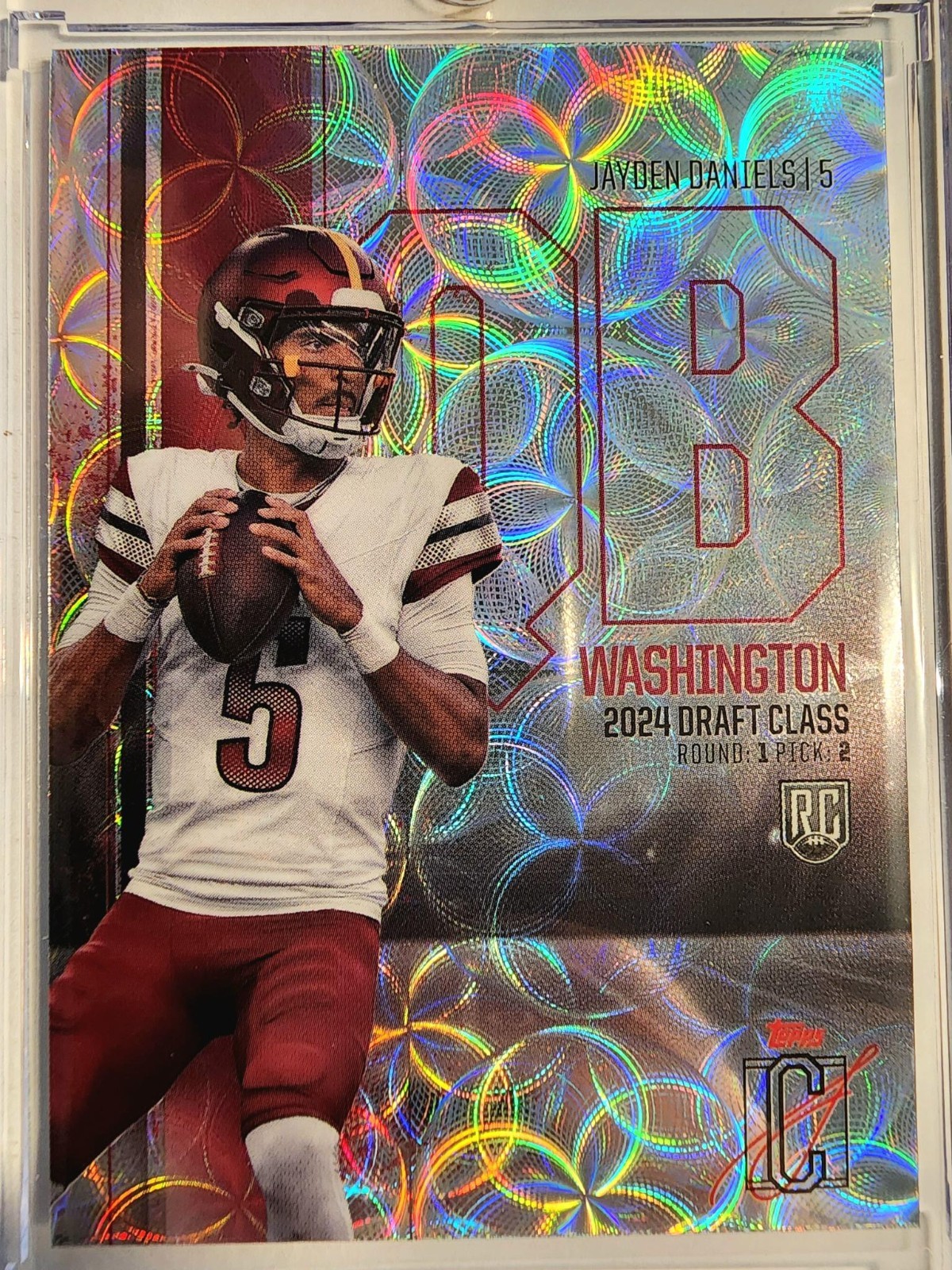 2024 Jayden Daniels Topps Signature Class Chrome Scope ROOKIE RC SSP