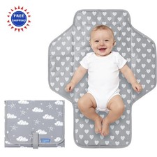 Portable Changing Pad Travel Waterproof Compact Diaper Mat Newborn Gifts Baby