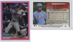 2024 Topps Archives 1994 Topps Pink Foilboard Evan Carter #223 Rookie RC