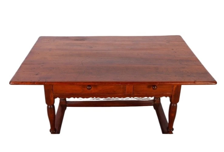 antigua casa de campo de nogal taberna pub mesa camilla base pa 18ª granja primitiva Foto 3 de 4