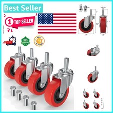 4 Pack Heavy Duty 2.5 Inch Swivel Caster Wheels - Reliable Mobility Solutions