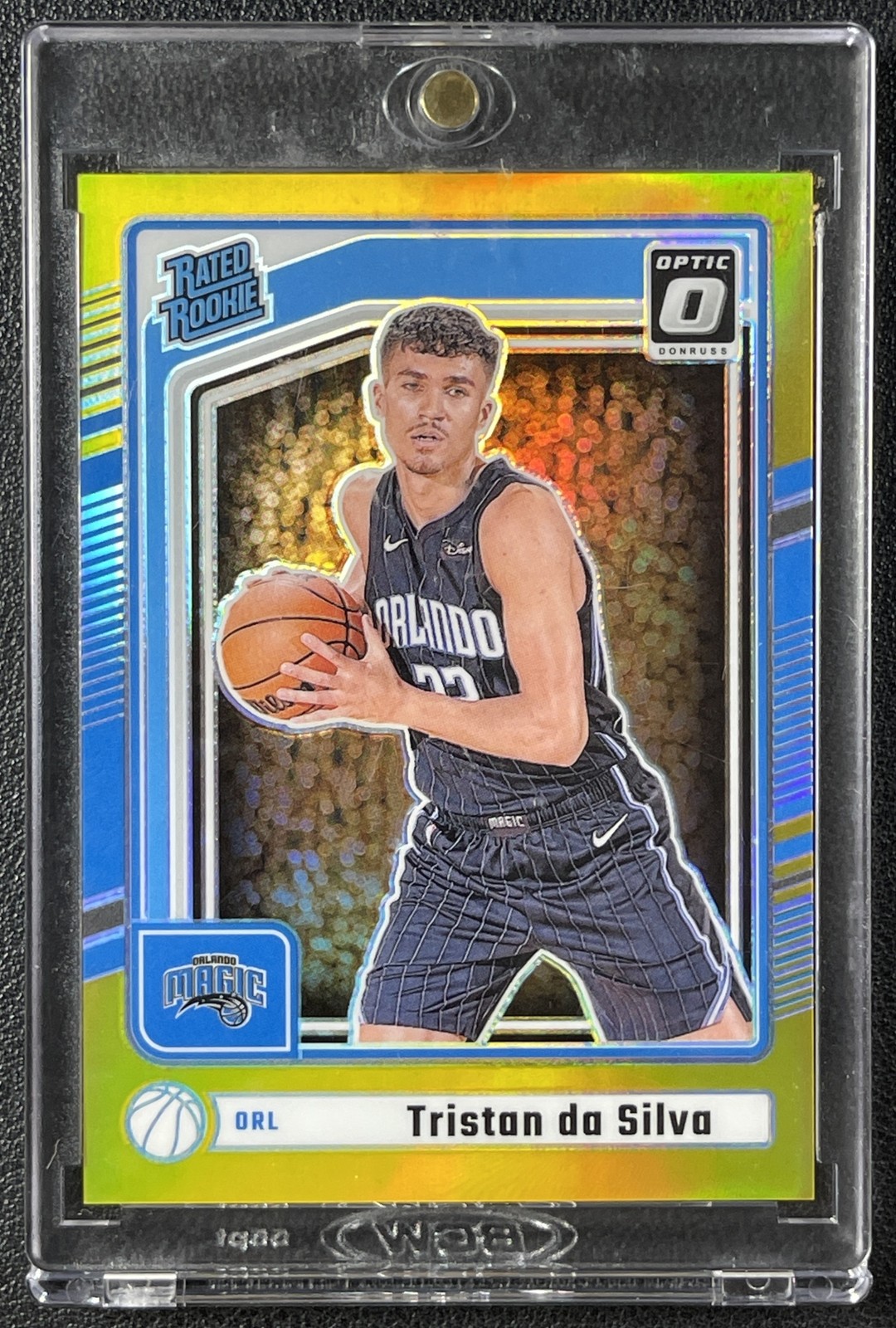 TRISTAN DA SILVA 2024-25 DONRUSS OPTIC #P-203 ROOKIE PREVIEW GOLD PRIZM 9/10 RC