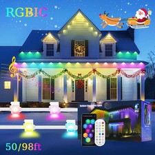 Permanent Outdoor Eaves Lights Smart RGBIC App Remote LED DIY Scene Modes lamp