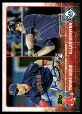 2015 Topps Update #US41 Travis Shaw / Allan Dykstra In Person Signed Auto 58350