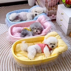 XS Chien de chien lit chat calmant sommeil puppy de Kennel super doux tapis Pad chaud Nest