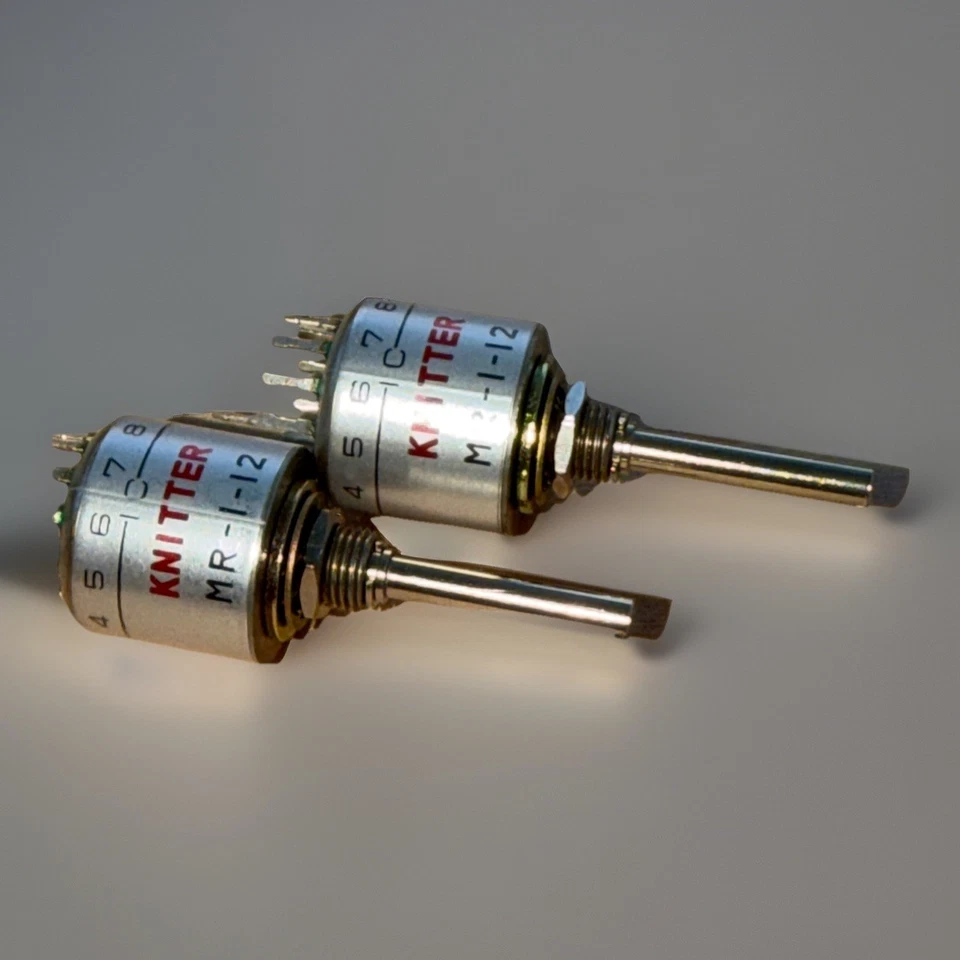 2 Stück - KNITTER MR-1-12 - Miniatur Drehschalter - 150mA - Industrie - NOS - Bild 1 von 4