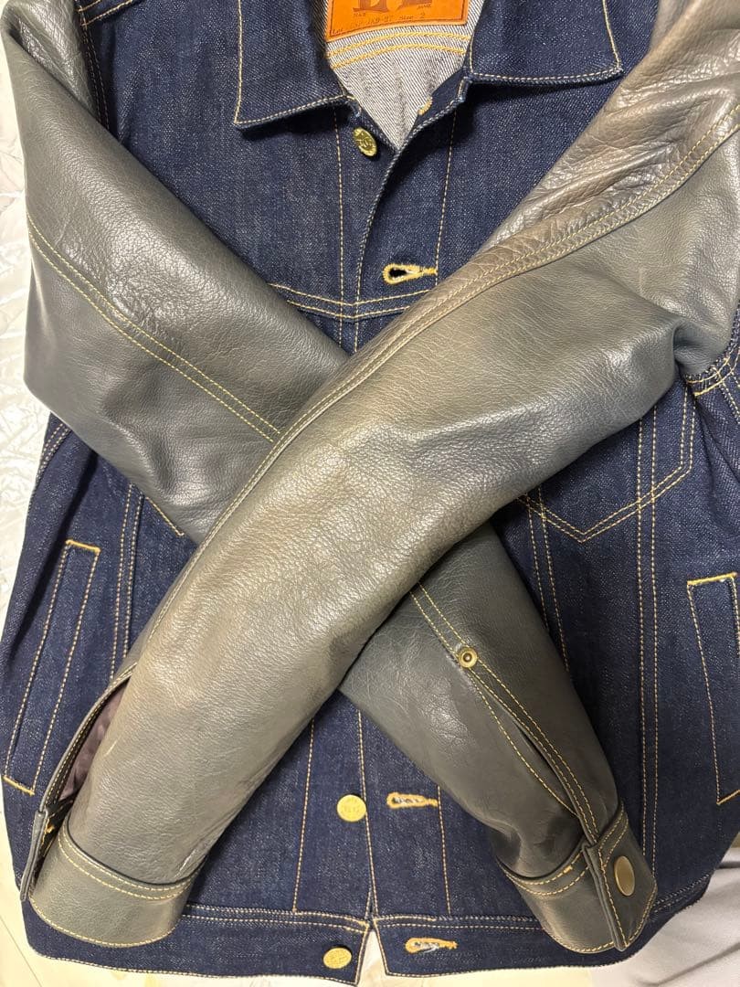 Lost Control Denim Jacket Leather - image 7