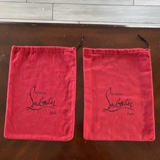 Christian Louboutin Red Drawstring Shoe Dust ...