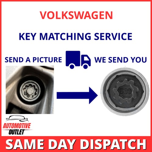 LOCKING WHEEL NUT KEY FOR VW GOLF SECURITY MASTER SERVICE UK BOLT MATCHING
