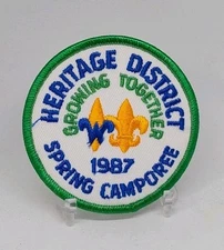 1987 Heritage District Spring Camporee patch