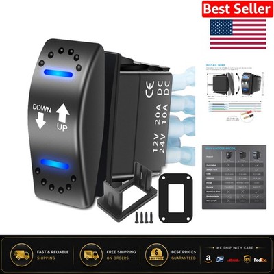 Heavy-Duty DPDT 12V DC Motor Reversing Rocker Switch with LED Indicator