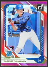 2026 Panini Donruss Kazuma Okamoto Red /250 #18 RC Toronto Blue Jays MG3
