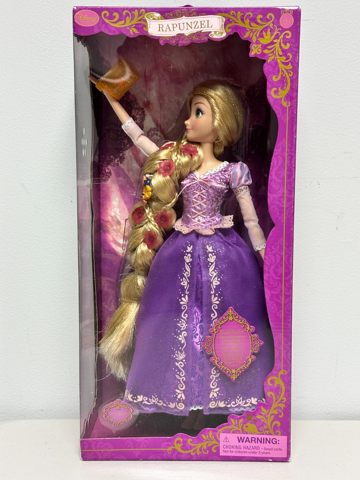 Disney Store Tangled Rapunzel Deluxe 18" Singing Doll