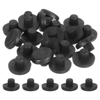 30 pcs for glass table with 10mm hole stem, black